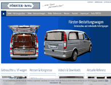 Tablet Screenshot of foerster-bewa.de